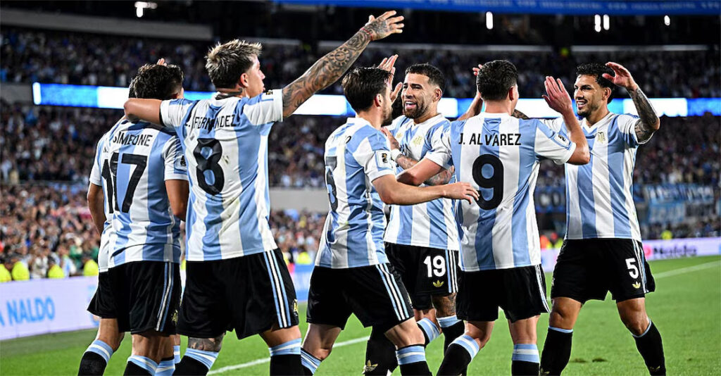 Goals and occasional scuffles on the field; Argentina beat Brazil 4-1 after dramatic moments 1 argentina celebration 1
