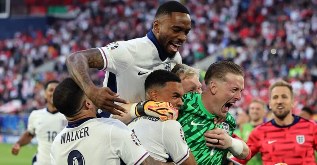 Switzerland bows out in shootout, England reaches Euro Cup semi-finals 1 england 1