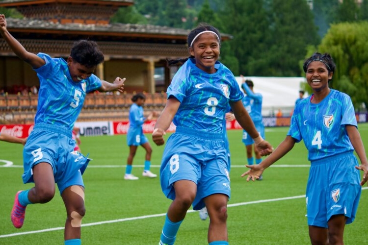 SAFF U17 Women's Championship: India thrash Bhutan; Anushka Kumari scores hat-trick 1 1000251055