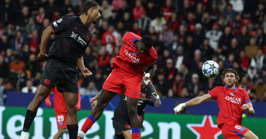PSG scores seven goals; Champions League football: Goal-scoring spectacle against Bayer Leverkusen 1 Leverkusen psg 23101